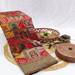 Premium Banarasi Lichi Silk Woven Saree with Blouse